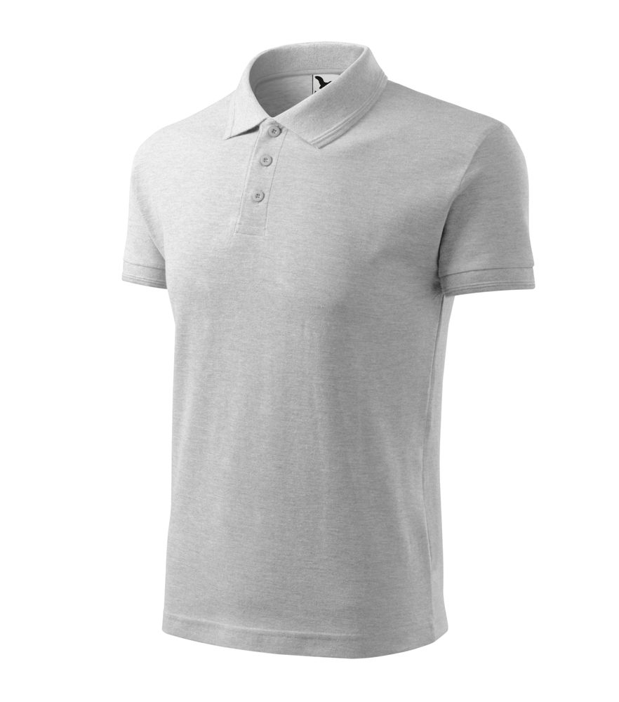 MALFINI Pánska polokošeľa Pique Polo - Ebony gray | XXXL