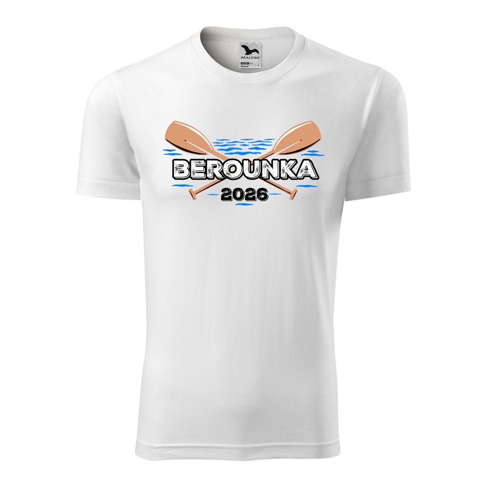 Levně Bontis Tričko s potiskem "Berounka" - Bílá