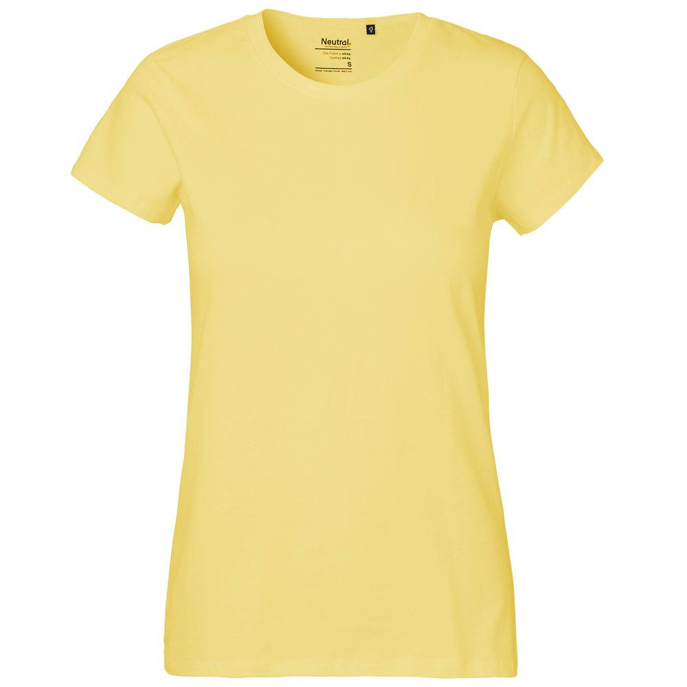 Neutral Dámské tričko Classic z organické Fairtrade bavlny - Dusty yellow | XL