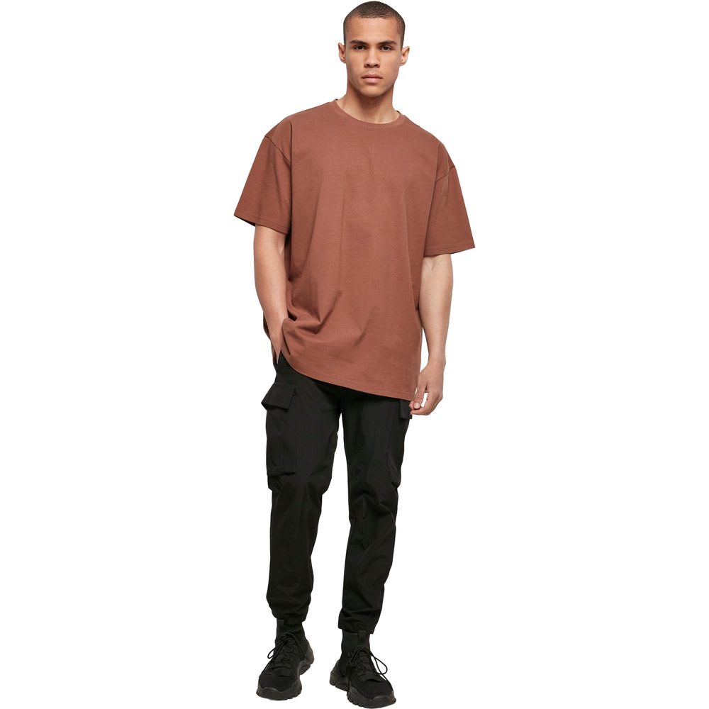 Build Your Brand Pánske tričko Heavy Oversize Tee - Bark | XS