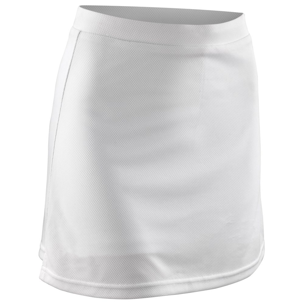 SPIRO Dámská sportovní sukně s kraťasy - Bílá | L