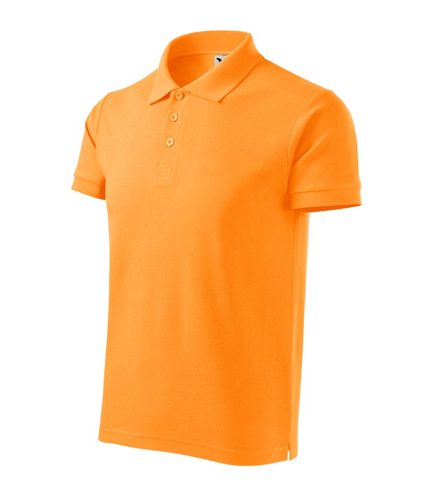 MALFINI Pánska polokošeľa Cotton Heavy - Mandarínkovo oranžová | XXXL