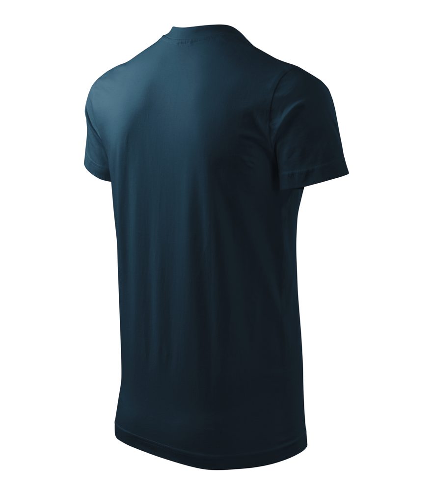 MALFINI Tričko Heavy V-neck - Tmavě šedý melír | XL