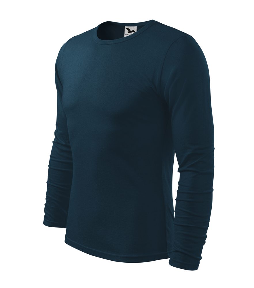 MALFINI Pánské tričko s dlouhým rukávem Fit-T Long Sleeve - Army | L