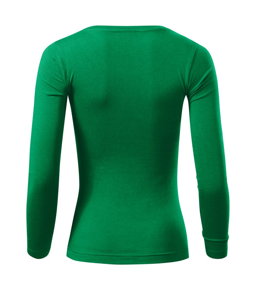 MALFINI Dámske tričko s dlhým rukávom Fit-T Long Sleeve - Malinová | XS