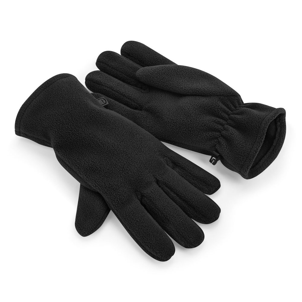 Levně Beechfield Fleecové rukavice z recyklovaného polyesteru - Černá