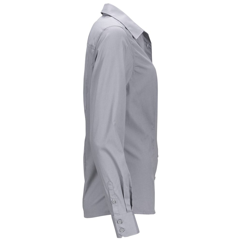 James & Nicholson Dámska košeľa s dlhým rukávom JN641 - Oceľová | XL