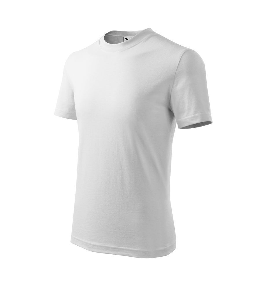 MALFINI Dětské tričko Basic - Tmavě šedý melír | 122 cm (6 let)