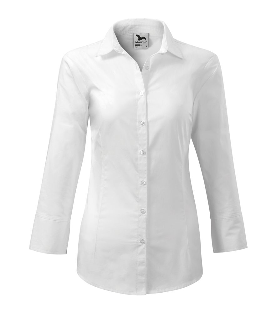 MALFINI Dámska košeľa s trojštvrťovým rukávom Style - Biela | M