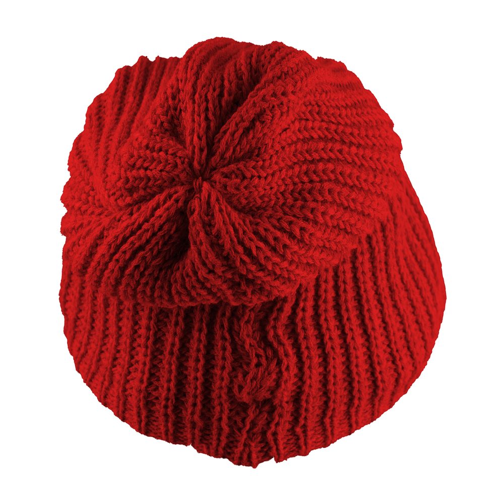 Bontis Dámska padnutá zimná čiapka s fleecom - Červená | uni