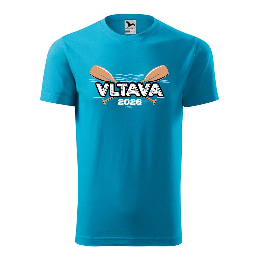 Bontis Tričko s potiskem "Vltava" - Tyrkysová