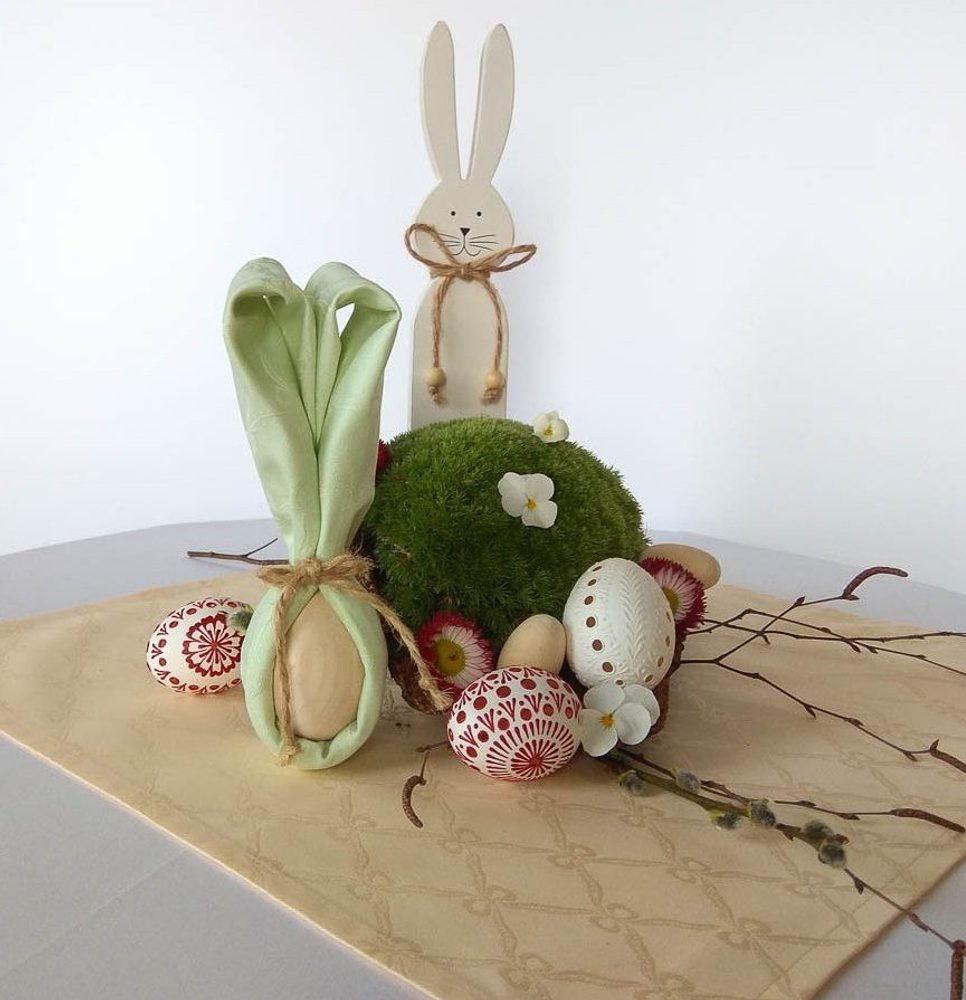 VEBA Obrúsok Zajačik s vajíčkom - Marhuľová