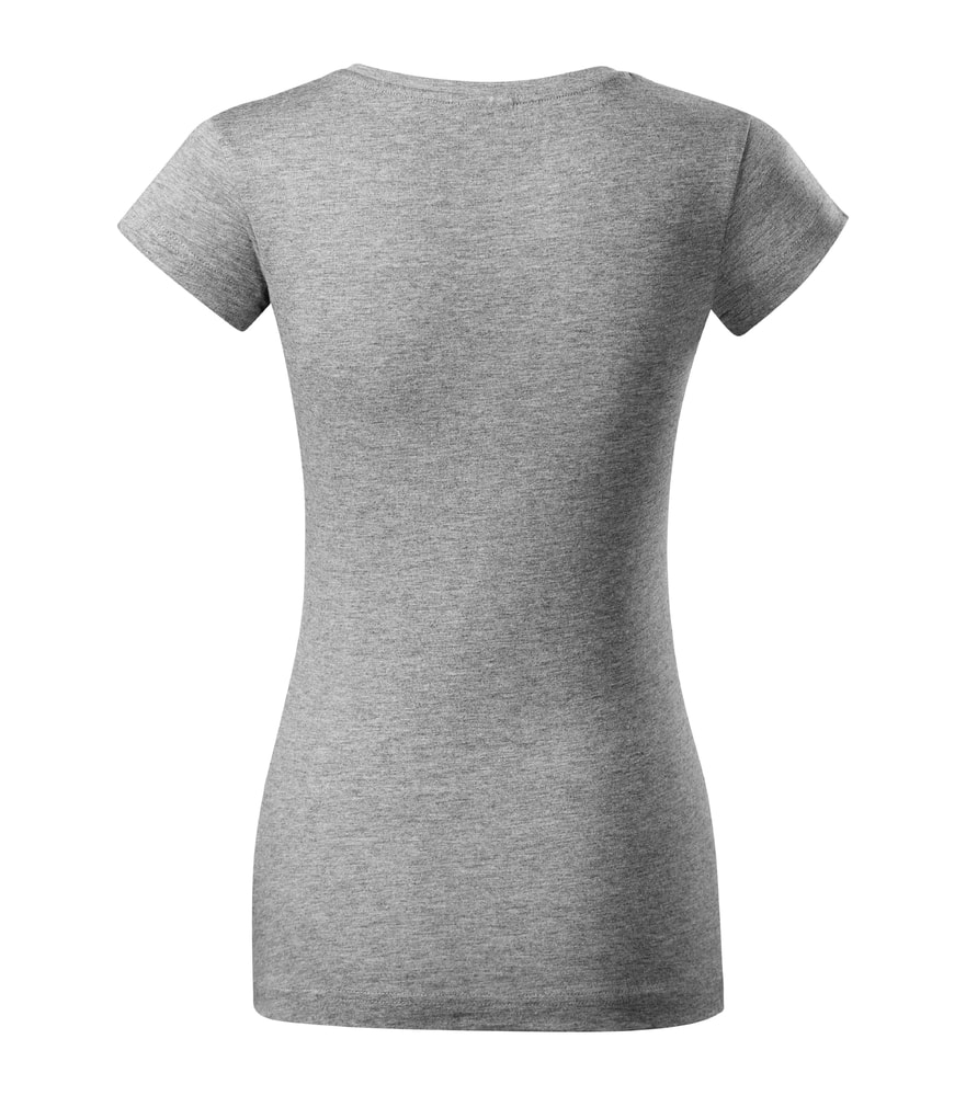 MALFINI Dámské tričko Fit V-neck - Světle fuchsiová | L