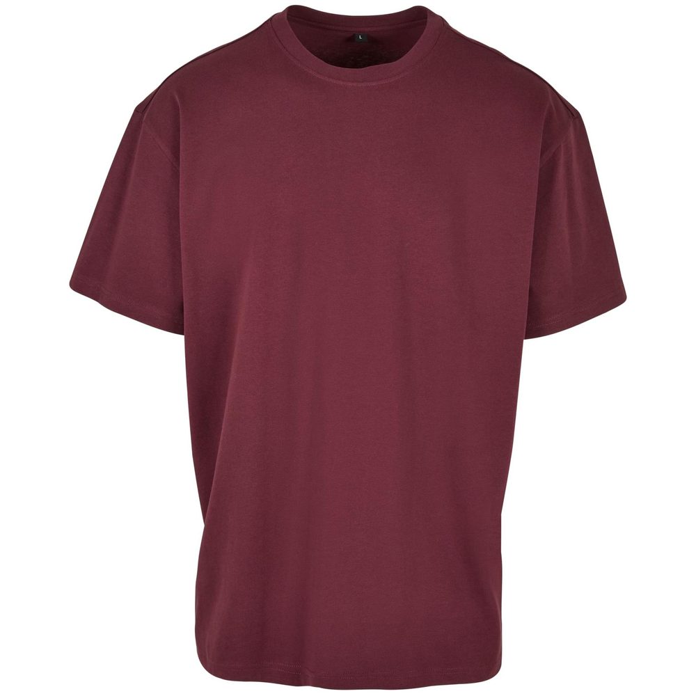 Build Your Brand Pánske tričko Heavy Oversize Tee - Cherry | XL