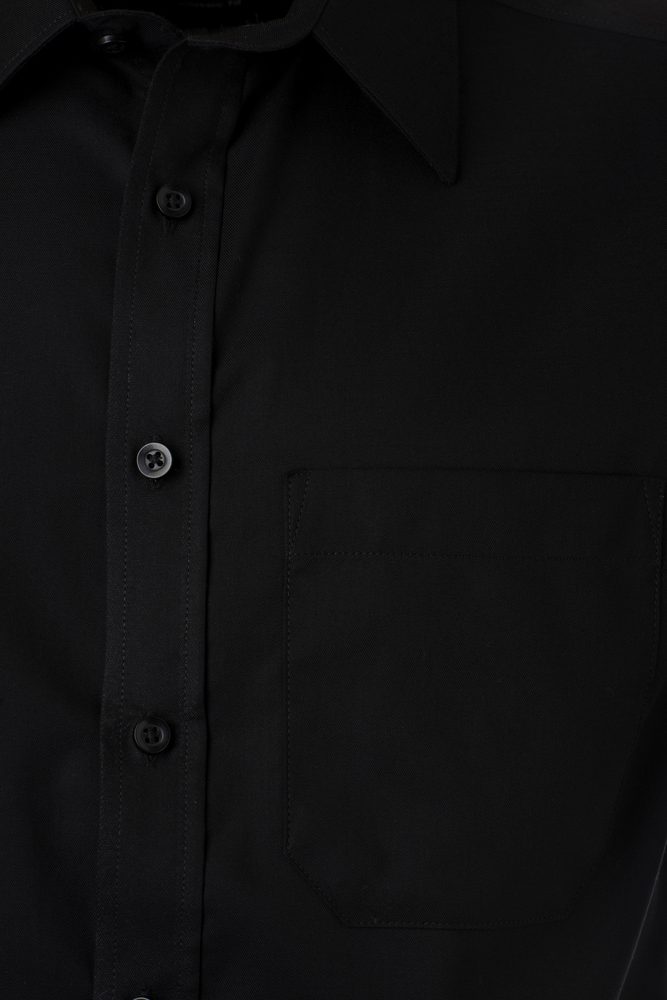 James & Nicholson Pánska košeľa s krátkym rukávom JN684 - Čierna | XXL