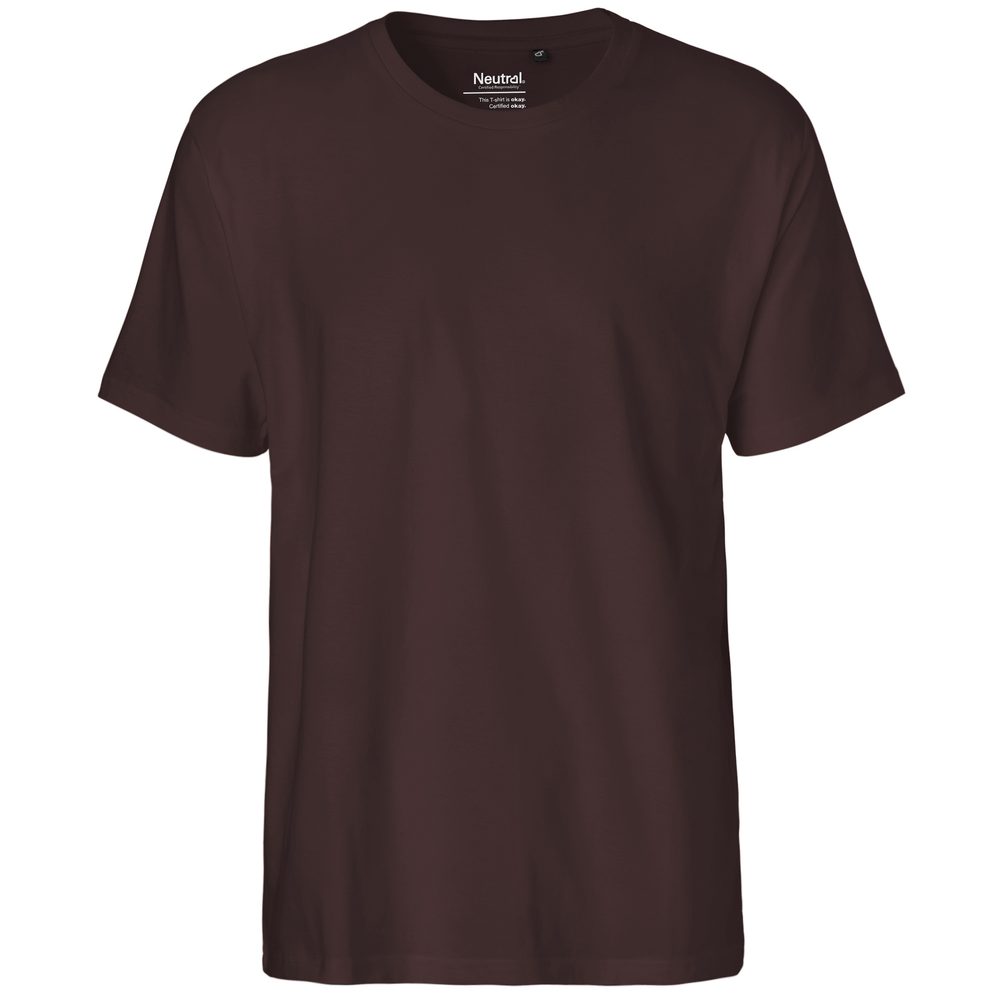 Neutral Pánske tričko Classic z organickej Fairtrade bavlny - Hnedá | M