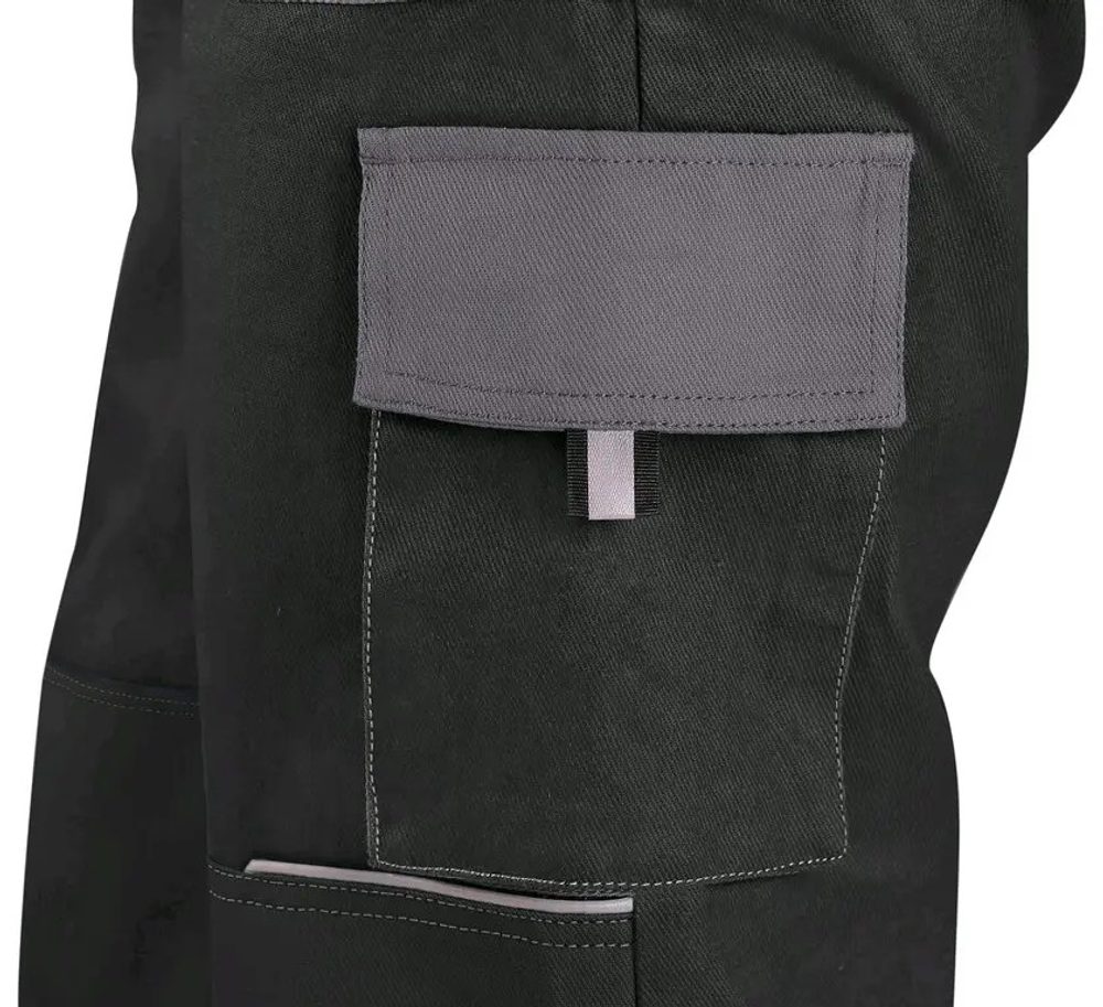 Canis (CXS) Pracovní kalhoty s laclem CXS LUXY ROBIN - Modrá / černá | 56