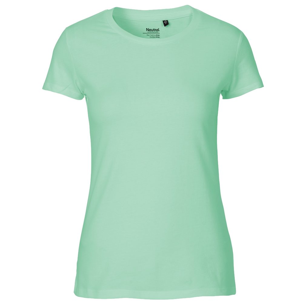 Neutral Dámské tričko Fit z organické Fairtrade bavlny - Dusty mint | M