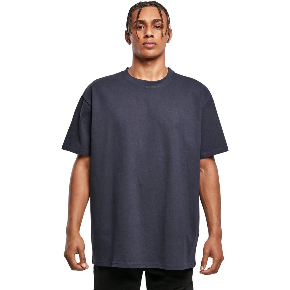 Build Your Brand Pánske tričko Heavy Oversize Tee - Kobaltová | XXXL