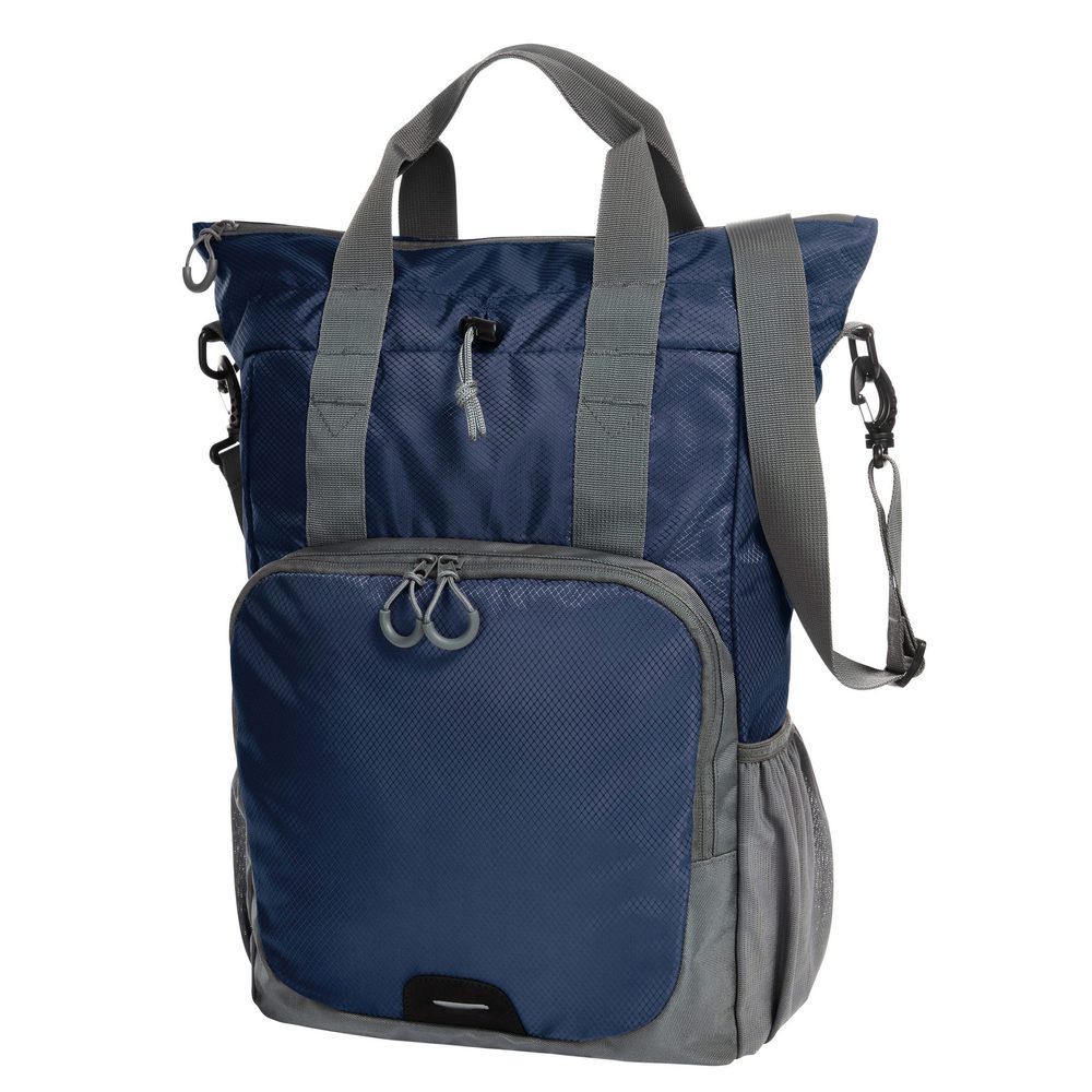 E-shop Halfar Viacúčelový batoh a taška 2v1 # Tmavomodrá