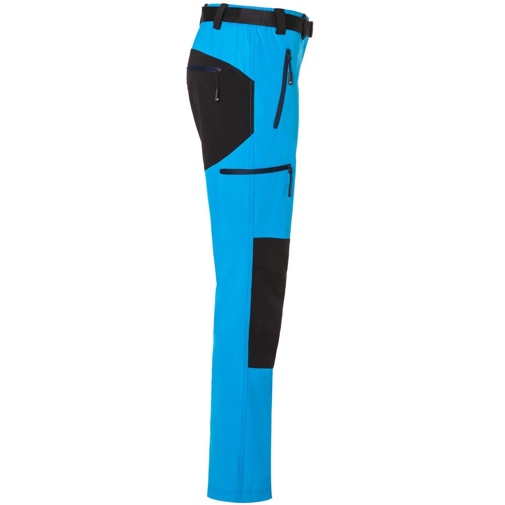 James & Nicholson Dámské trekingové kalhoty JN1205 - Jasně modrá / tmavě modrá | XXL