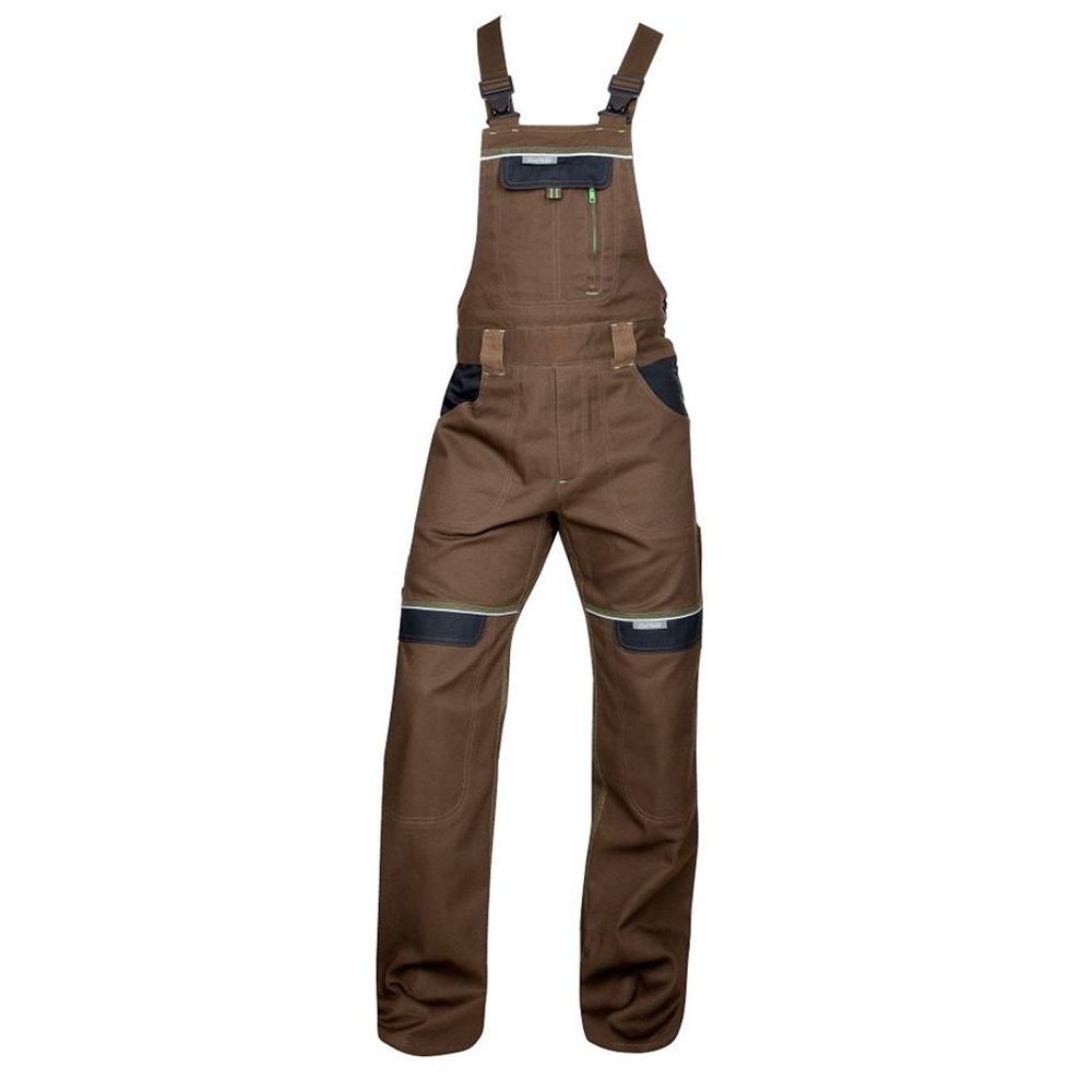 Ardon Montérkové kalhoty s laclem COOL TREND zkrácené - Hnědá | XL