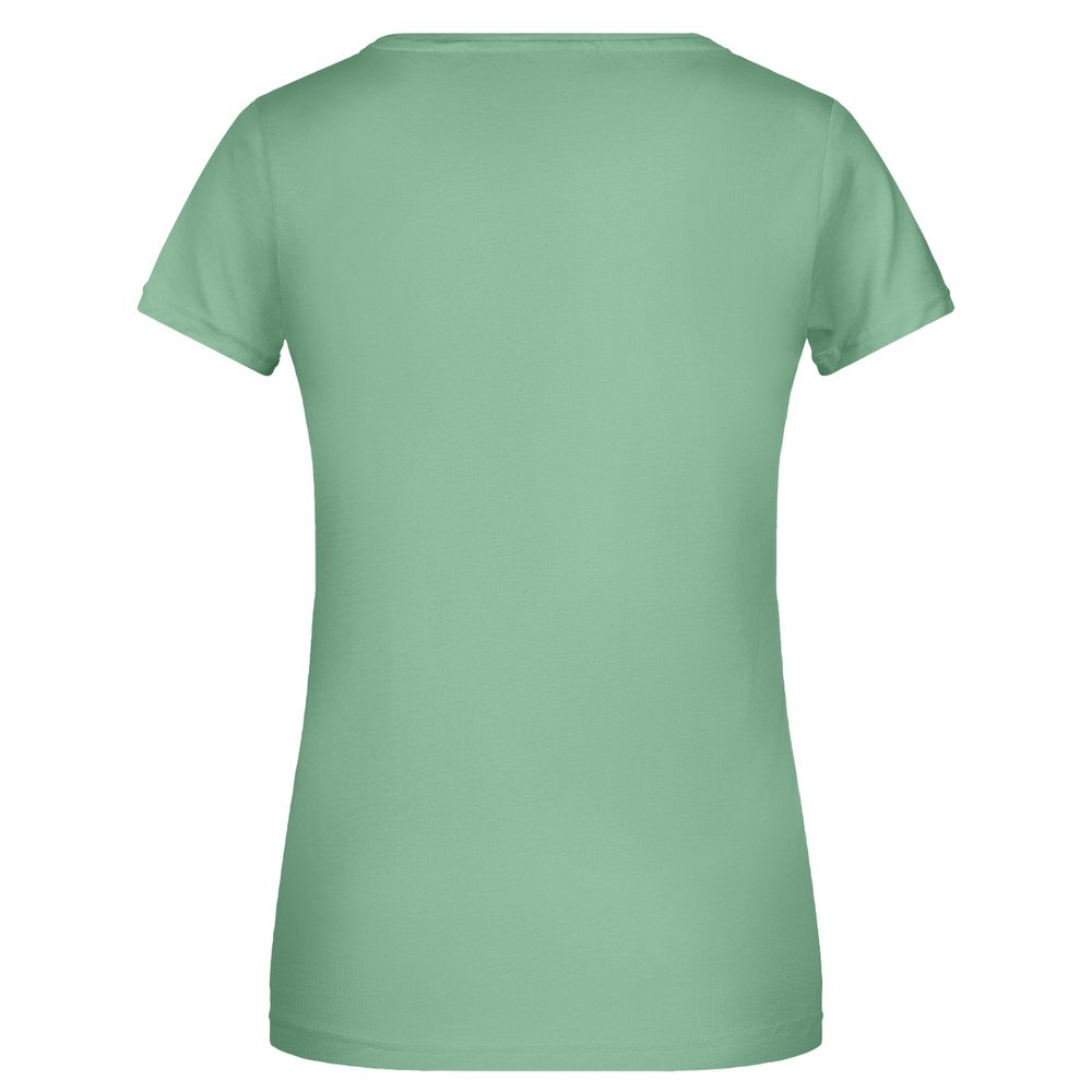 James & Nicholson Klasické dámské tričko z biobavlny 8007 - Tyrkysová | XL