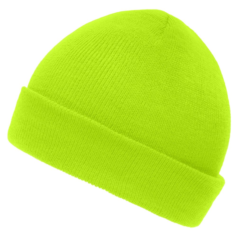 E-shop Myrtle Beach Pletená zimná detská čiapka MB7501 # Neónovo žltá # uni detská