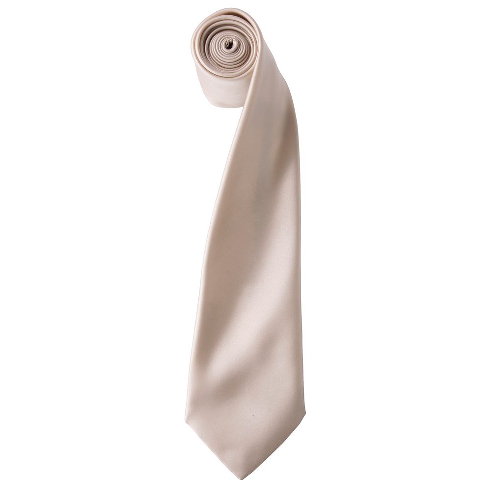Premier Workwear Saténová kravata - Natural