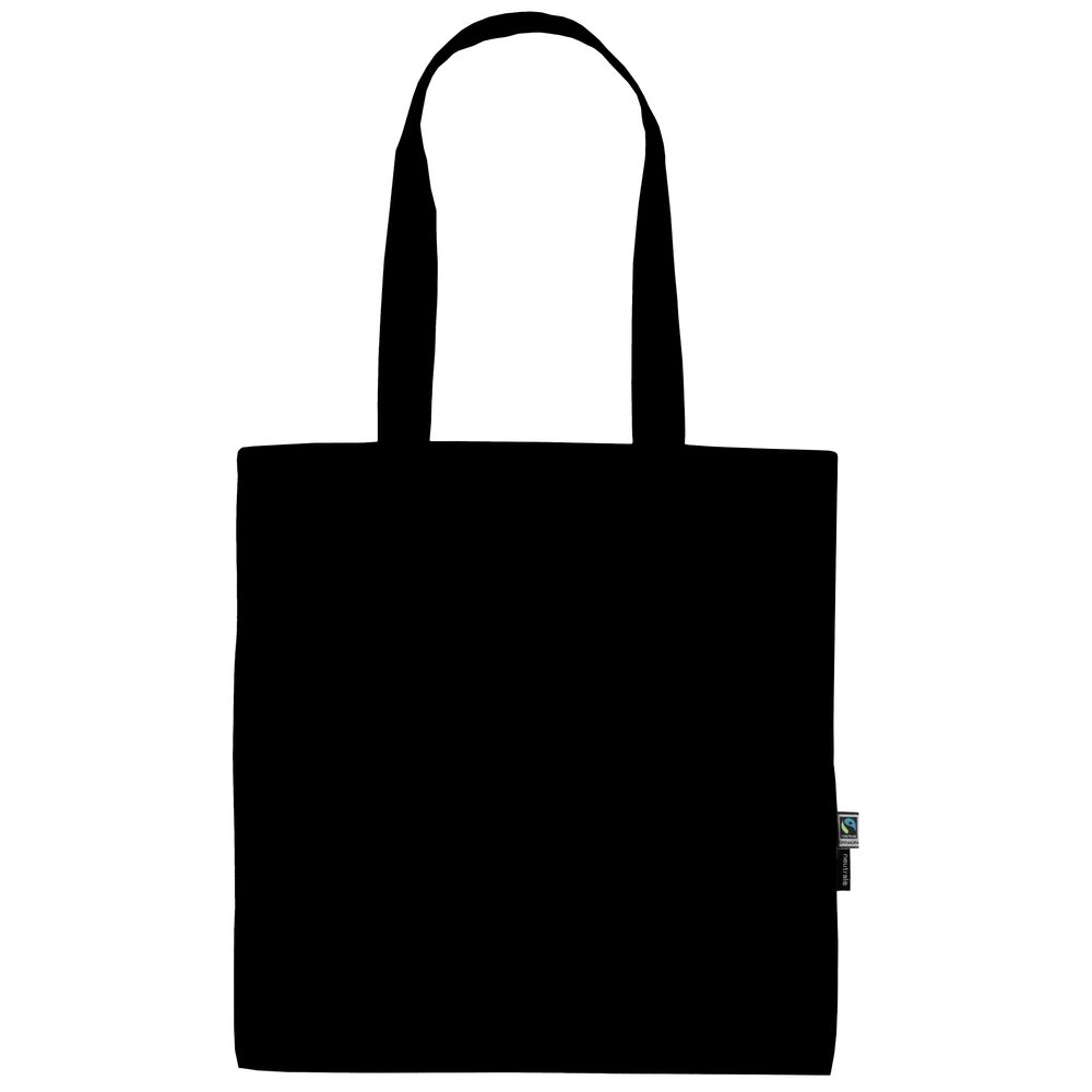 Neutral Nákupní taška přes rameno z organické Fairtrade bavlny - Černá