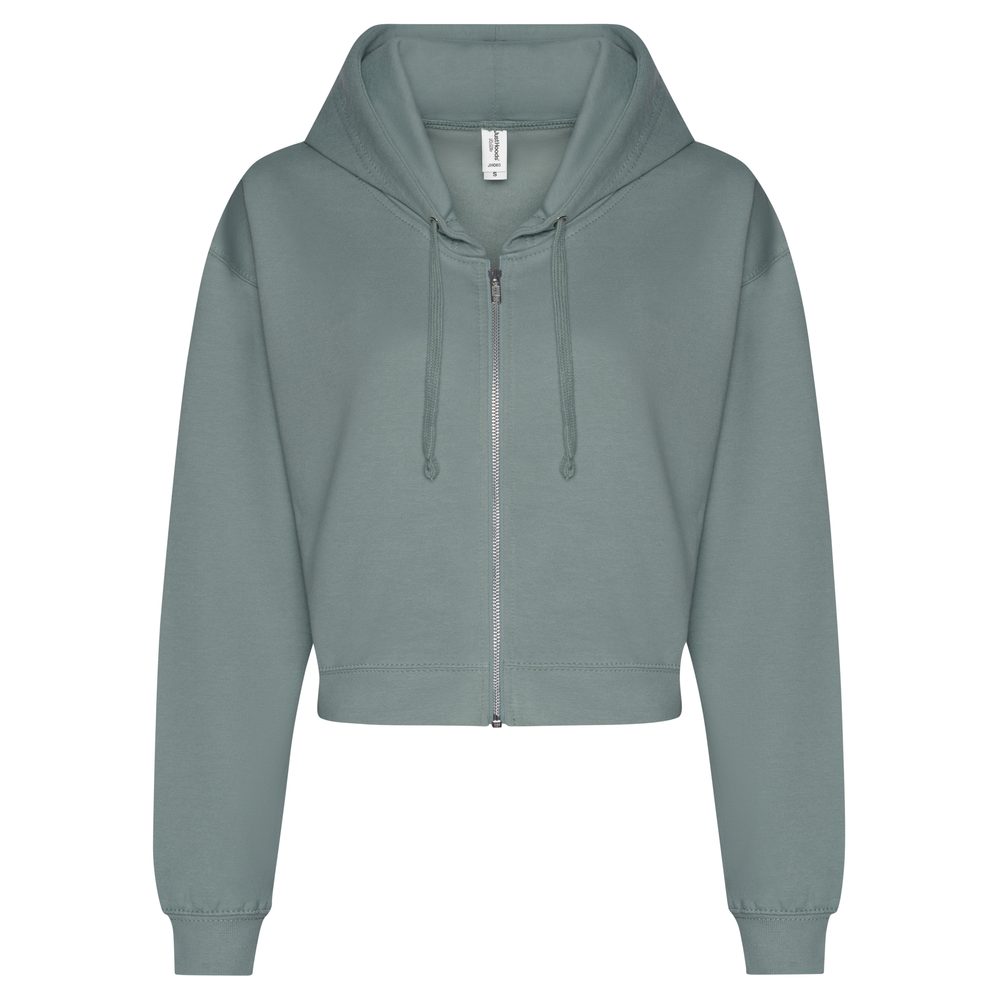 Just Hoods Dámska crop top mikina Zoodie - Čierna | L