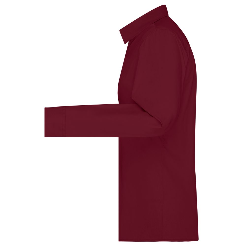 James & Nicholson Dámska košeľa s dlhým rukávom JN677 - Červená | XS