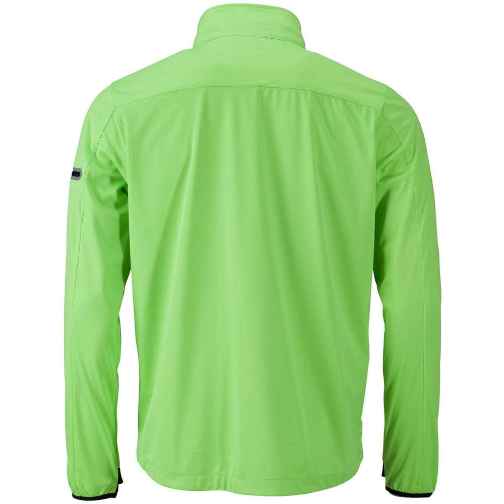 James & Nicholson Pánska športová softshellová bunda JN1126 - Čierna / svetločervená | XL