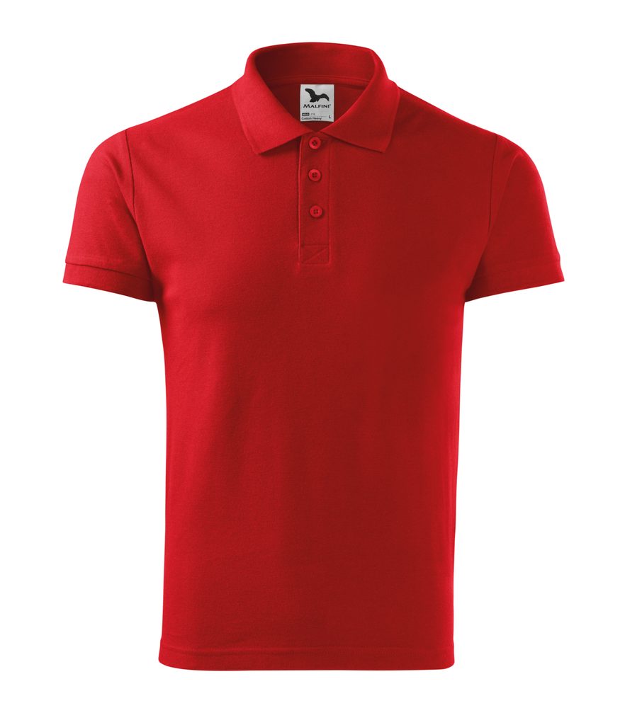 MALFINI Pánská polokošile Cotton Heavy - Červená | XL
