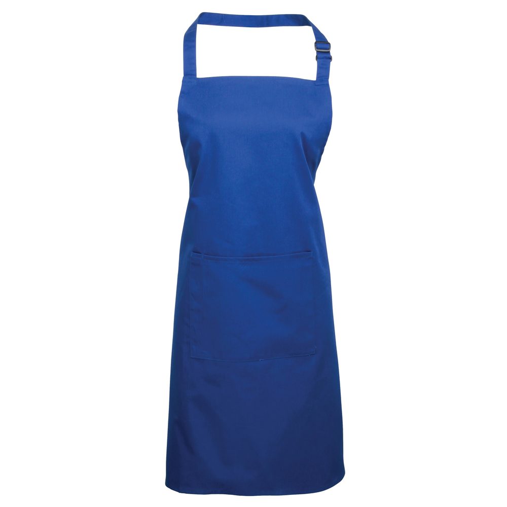 E-shop Premier Workwear Kuchynská zástera s náprsenkou a vreckom # Kráľovská modrá