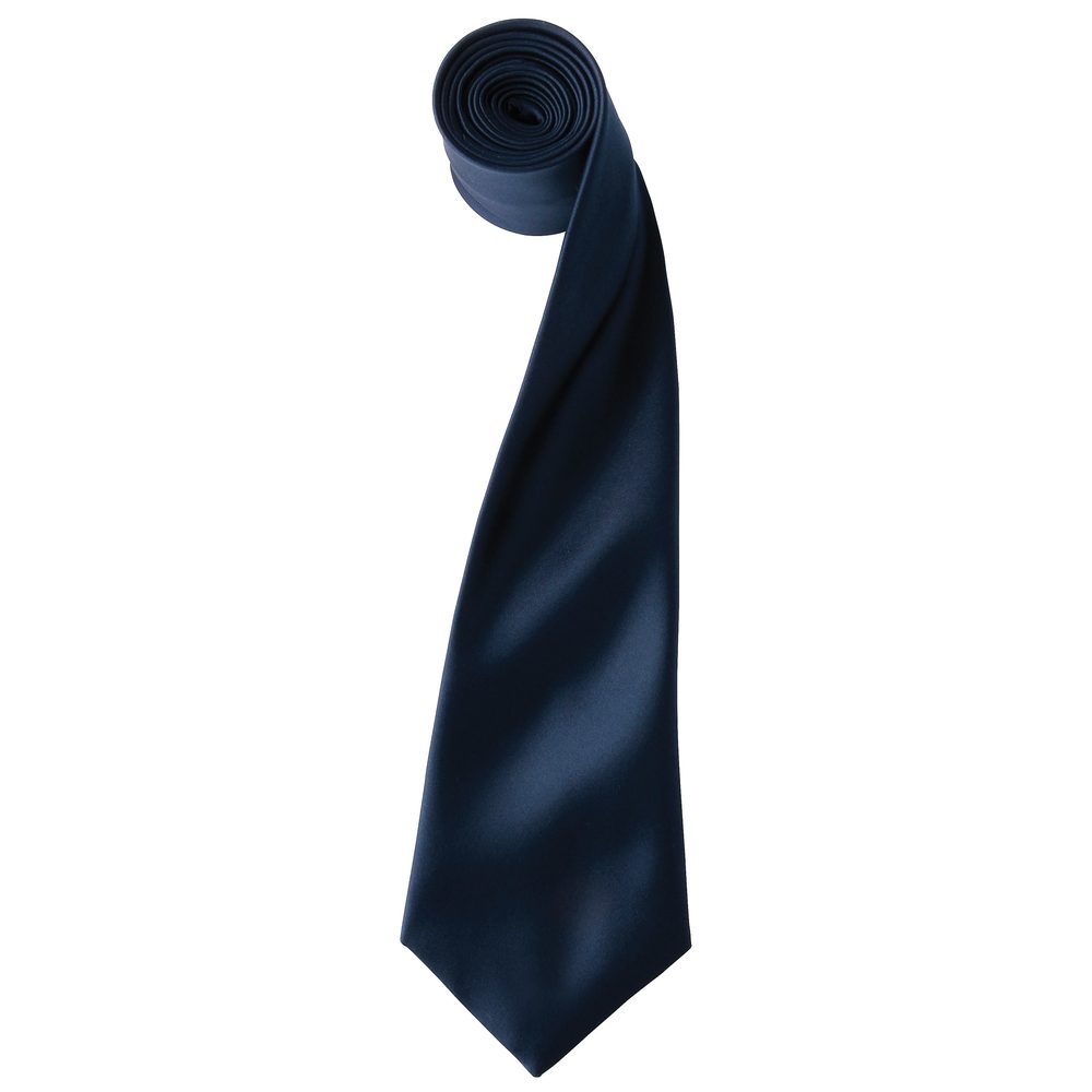 E-shop Premier Workwear Saténová kravata # Tmavomodrá