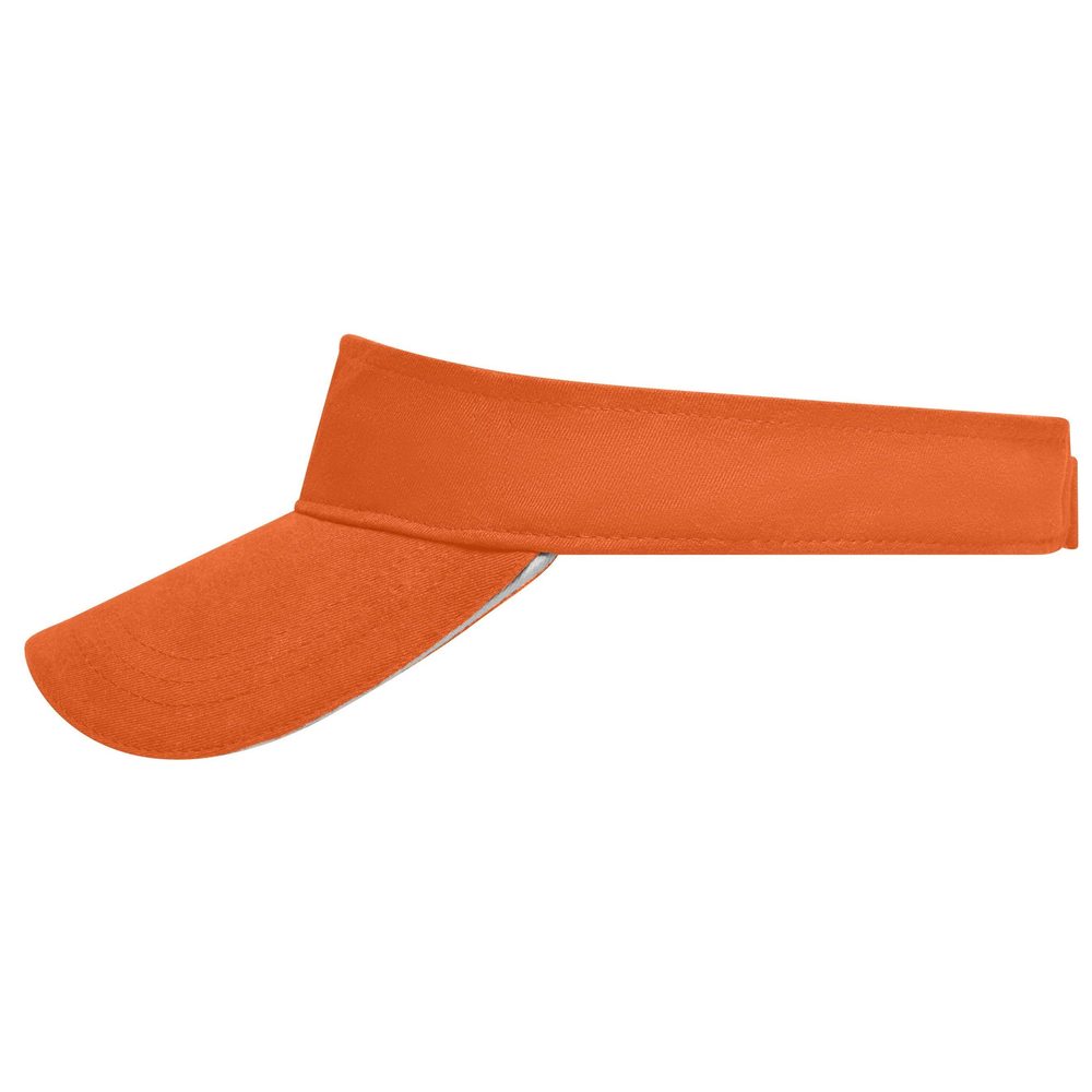 Levně Myrtle Beach Kšilt Sunvisor MB6123 - Oranžová / bílá