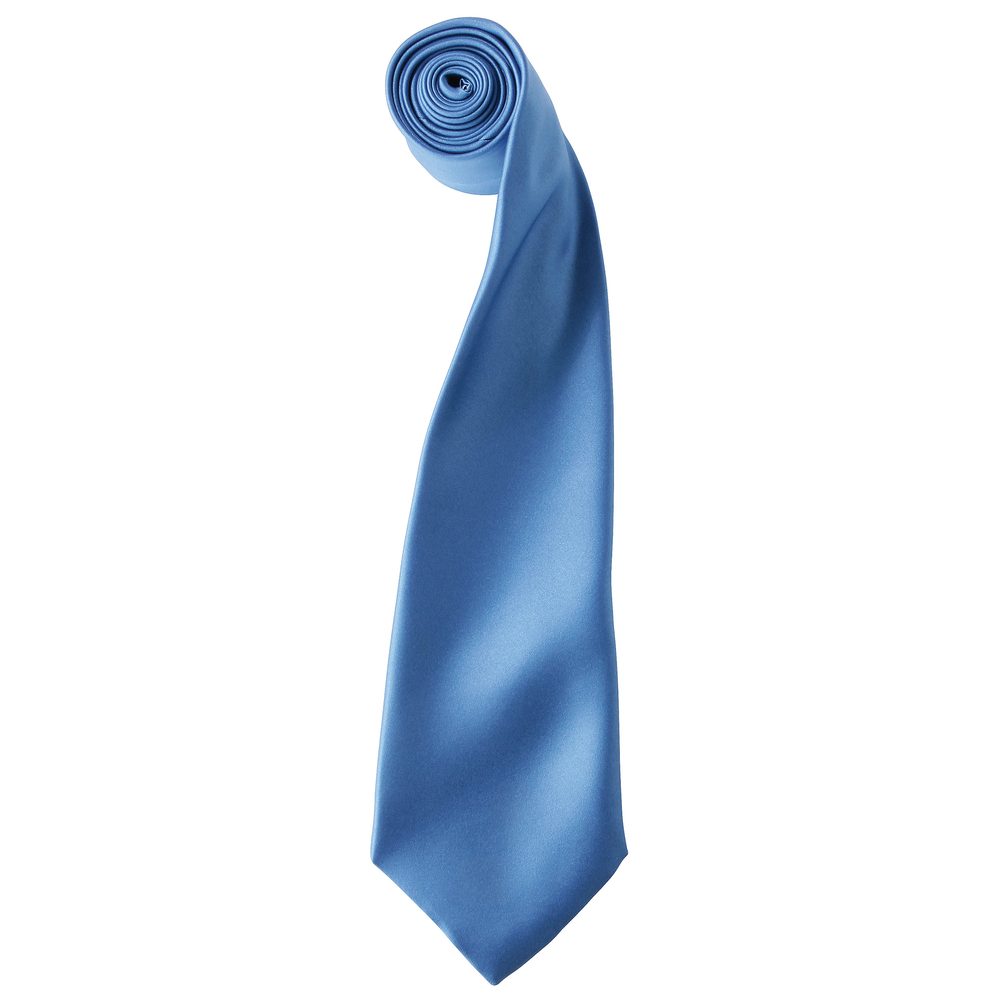 E-shop Premier Workwear Saténová kravatatredne modrá
