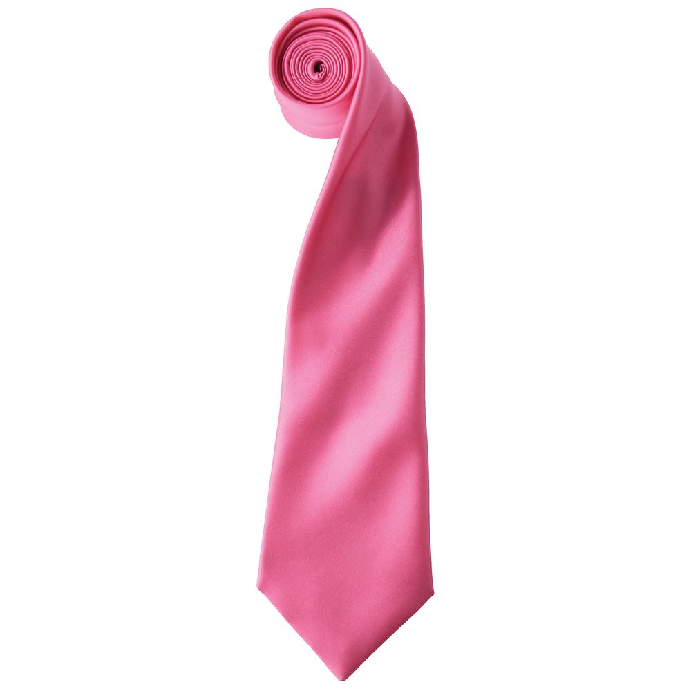 Levně Premier Workwear Saténová kravata - Fuchsiová