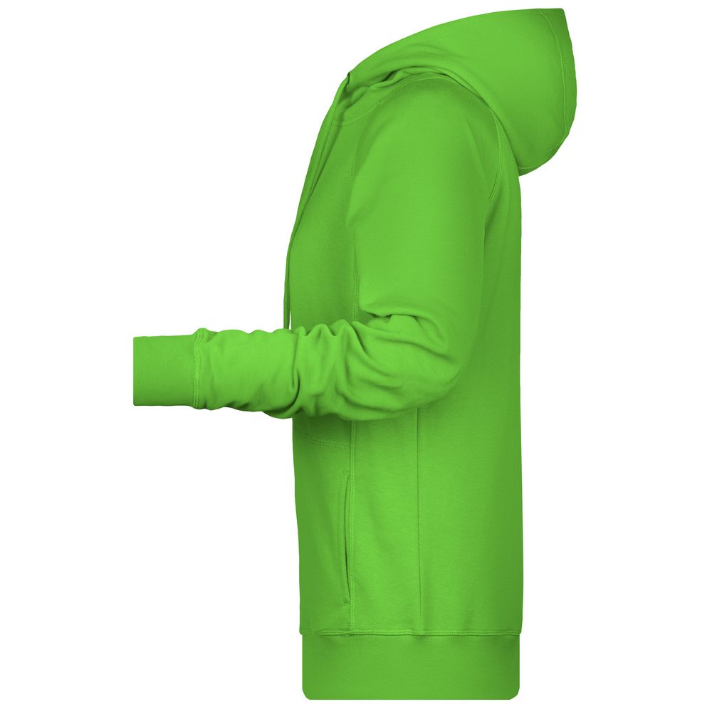 James & Nicholson Dámska mikina s kapucňou z biobavlny 8023 - Limetkovo zelená | XS