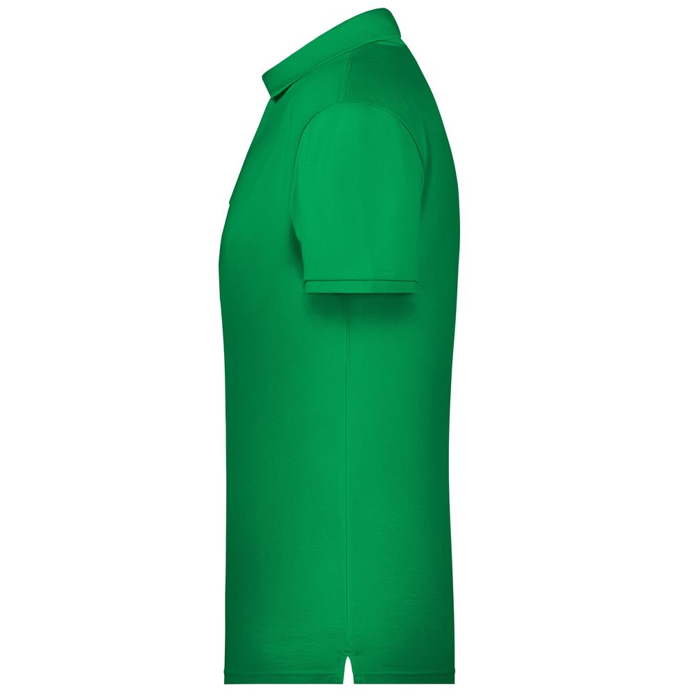 James & Nicholson Pánska polokošeľa z biobavlny 8010 - Limetkovo zelená | XL