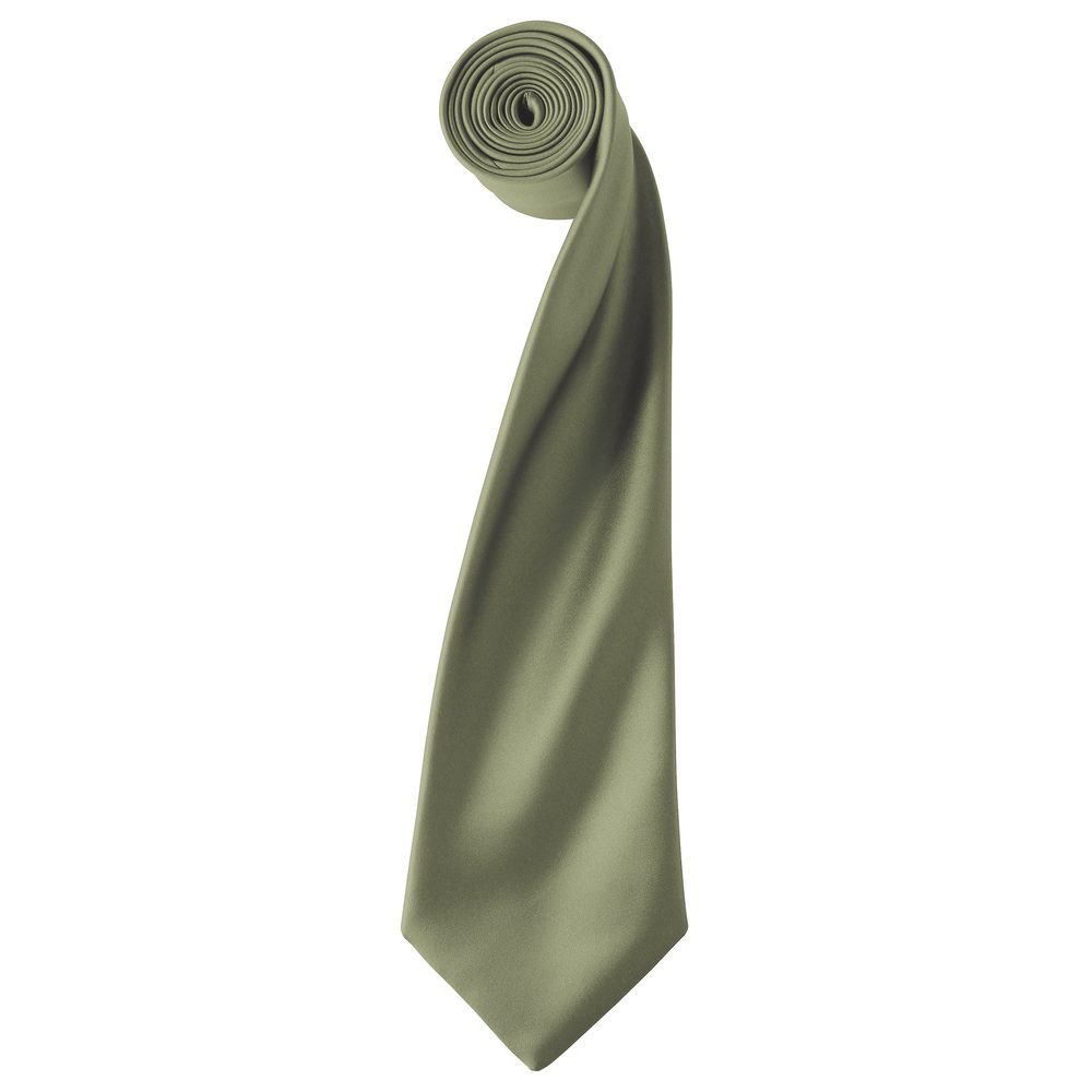 Premier Workwear Saténová kravata - Ocelová