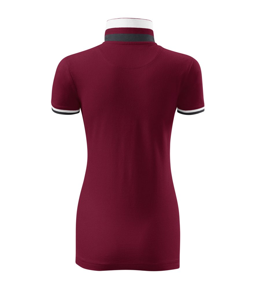 MALFINI Dámska polokošeľa Collar Up - Garnet | XL