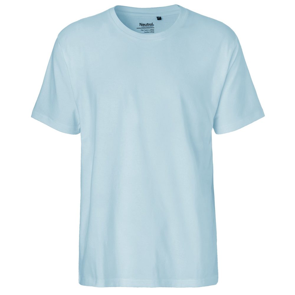 Neutral Pánské tričko Classic z organické Fairtrade bavlny - Světle modrá | XXL