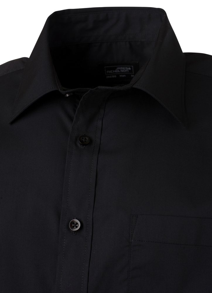 James & Nicholson Pánská košile s krátkým rukávem JN680 - Ocelová | M