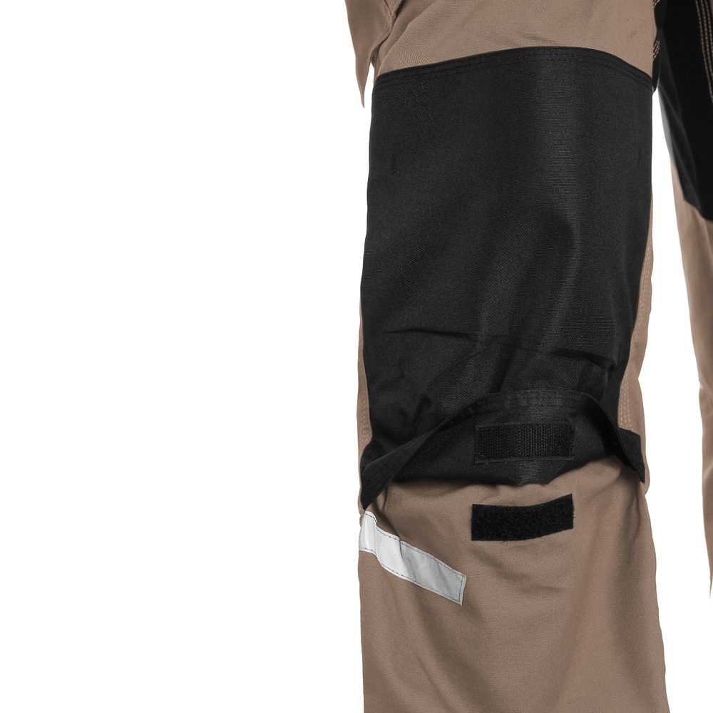 Canis (CXS) Montérkové kalhoty s laclem CXS STRETCH - Béžová / černá | 62
