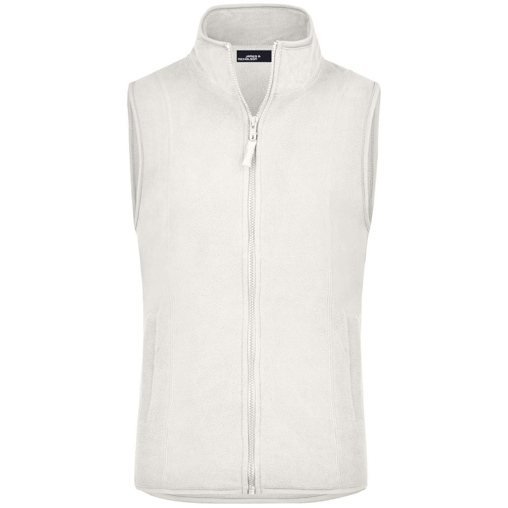 James & Nicholson Dámská fleecová vesta JN048 - Off-white | XXL