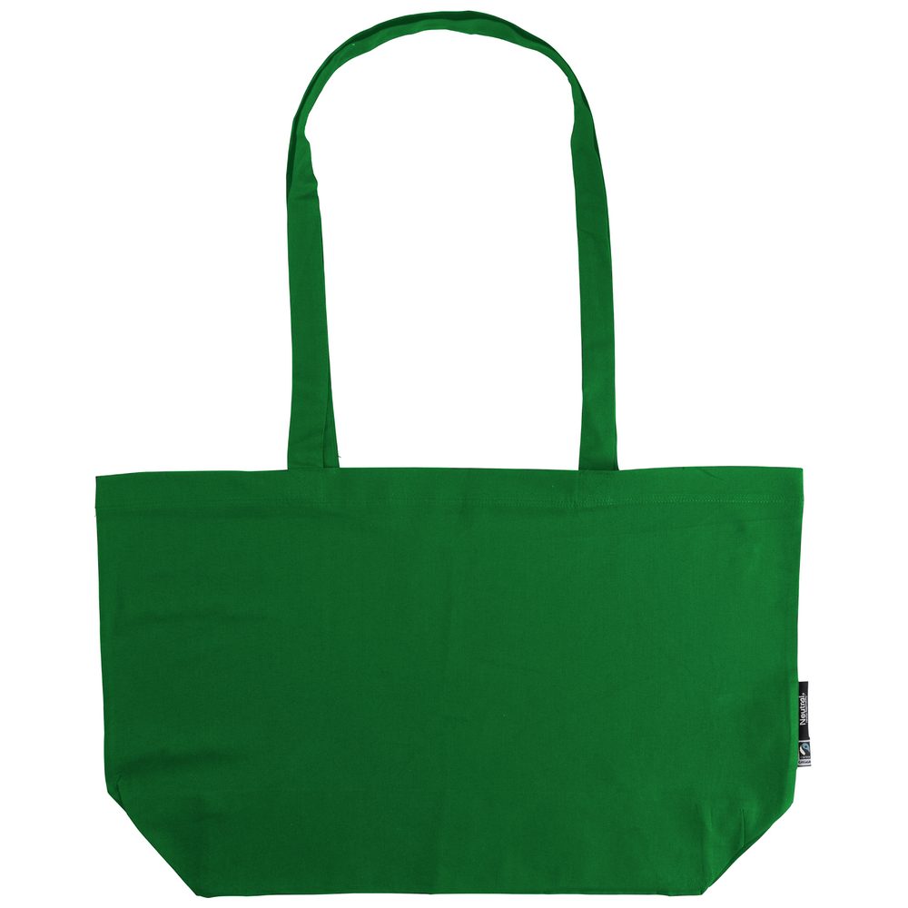 Neutral Velká nákupní taška přes rameno z organické Fairtrade bavlny - Zelená