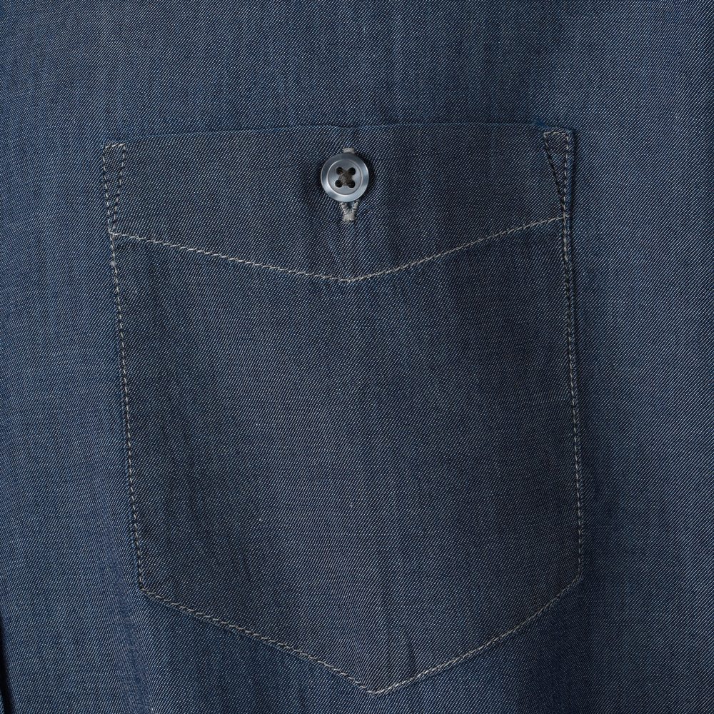 James & Nicholson Pánska džínsová košeľa JN629 - Svetlý denim | L