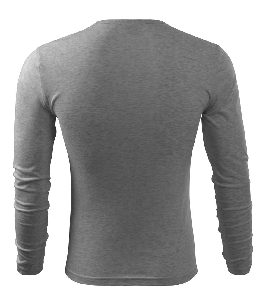 MALFINI Pánské tričko s dlouhým rukávem Fit-T Long Sleeve - Ocelově šedá | XL